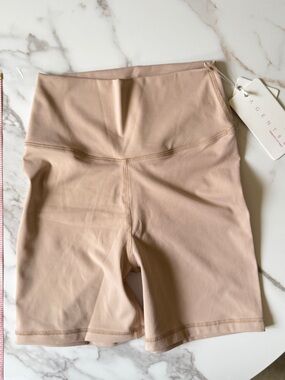 Agent84 Biker Shorts in Tan